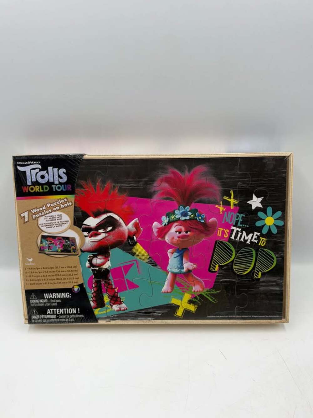 Cardinal DreamWorks Trolls World Tour 7 Wood Puzzles
